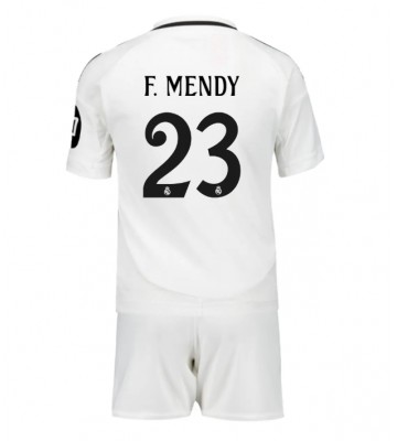 Real Madrid Ferland Mendy #23 Hemmakläder Barn 2024-25 Kortärmad (+ Korta byxor)